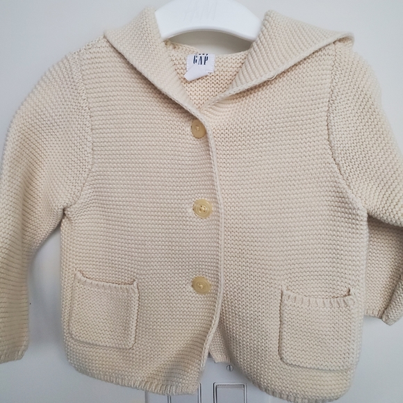 Gap knit hooded bear sweater - Picture 1 of 3